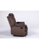 Πολυθρόνα Ανακλινόμενη ArteLibre NASHIRA Καφέ Βελούδο 88x90x99cm