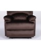 Πολυθρόνα Ανακλινόμενη ArteLibre NASHIRA Καφέ Βελούδο 88x90x99cm
