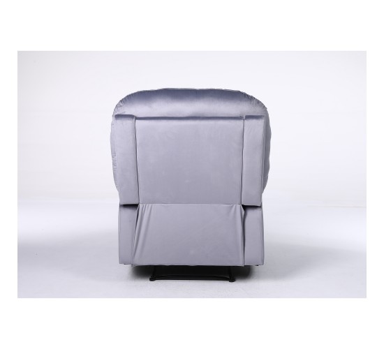 Πολυθρόνα Ανακλινόμενη ArteLibre NASHIRA Γκρι Βελούδο 88x90x99cm
