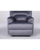Πολυθρόνα Ανακλινόμενη ArteLibre NASHIRA Γκρι Βελούδο 88x90x99cm
