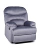 Πολυθρόνα Ανακλινόμενη ArteLibre NASHIRA Γκρι Βελούδο 88x90x99cm