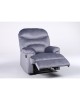 Πολυθρόνα Ανακλινόμενη ArteLibre NASHIRA Γκρι Βελούδο 88x90x99cm