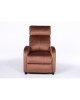 Πολυθρόνα Ανακλινόμενη ArteLibre TUREIS Καφέ Βελούδο 68x86x99cm