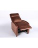 Πολυθρόνα Ανακλινόμενη ArteLibre TUREIS Καφέ Βελούδο 68x86x99cm