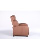 Πολυθρόνα Ανακλινόμενη ArteLibre TUREIS Καφέ Βελούδο 68x86x99cm