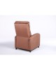 Πολυθρόνα Ανακλινόμενη ArteLibre TUREIS Καφέ Βελούδο 68x86x99cm