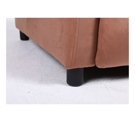 Πολυθρόνα Ανακλινόμενη ArteLibre TUREIS Καφέ Βελούδο 68x86x99cm