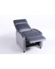Πολυθρόνα Ανακλινόμενη ArteLibre TUREIS Γκρι Βελούδο 68x86x99cm