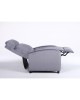 Πολυθρόνα Ανακλινόμενη ArteLibre TUREIS Γκρι Βελούδο 68x86x99cm