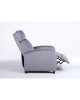 Πολυθρόνα Ανακλινόμενη ArteLibre TUREIS Γκρι Βελούδο 68x86x99cm