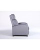 Πολυθρόνα Ανακλινόμενη ArteLibre TUREIS Γκρι Βελούδο 68x86x99cm