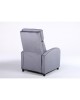 Πολυθρόνα Ανακλινόμενη ArteLibre TUREIS Γκρι Βελούδο 68x86x99cm
