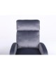 Πολυθρόνα Ανακλινόμενη ArteLibre TUREIS Γκρι Βελούδο 68x86x99cm