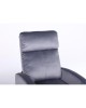 Πολυθρόνα Ανακλινόμενη ArteLibre TUREIS Γκρι Βελούδο 68x86x99cm