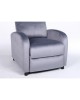 Πολυθρόνα Ανακλινόμενη ArteLibre TUREIS Γκρι Βελούδο 68x86x99cm