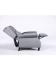 Πολυθρόνα Ανακλινόμενη ArteLibre MARKEB Γκρι Βελούδο 72x84x97cm