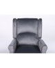 Πολυθρόνα Ανακλινόμενη ArteLibre MARKEB Γκρι Βελούδο 72x84x97cm