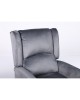 Πολυθρόνα Ανακλινόμενη ArteLibre MARKEB Γκρι Βελούδο 72x84x97cm