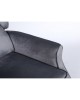 Πολυθρόνα Ανακλινόμενη ArteLibre MARKEB Γκρι Βελούδο 72x84x97cm