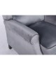 Πολυθρόνα Ανακλινόμενη ArteLibre MARKEB Γκρι Βελούδο 72x84x97cm