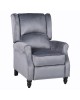 Πολυθρόνα Ανακλινόμενη ArteLibre MARKEB Γκρι Βελούδο 72x84x97cm