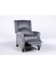 Πολυθρόνα Ανακλινόμενη ArteLibre MARKEB Γκρι Βελούδο 72x84x97cm