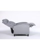 Πολυθρόνα Ανακλινόμενη ArteLibre ATRIA Γκρι Βελούδο 67.5x90x104cm