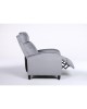 Πολυθρόνα Ανακλινόμενη ArteLibre ATRIA Γκρι Βελούδο 67.5x90x104cm