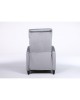 Πολυθρόνα Ανακλινόμενη ArteLibre ATRIA Γκρι Βελούδο 67.5x90x104cm