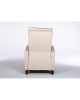 Πολυθρόνα Ανακλινόμενη ArteLibre ATRIA Εκρού Βελούδο 67.5x90x104cm