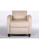 Πολυθρόνα Ανακλινόμενη ArteLibre ATRIA Εκρού Βελούδο 67.5x90x104cm
