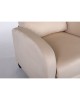 Πολυθρόνα Ανακλινόμενη ArteLibre ATRIA Εκρού Βελούδο 67.5x90x104cm