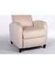 Πολυθρόνα Ανακλινόμενη ArteLibre ATRIA Εκρού Βελούδο 67.5x90x104cm