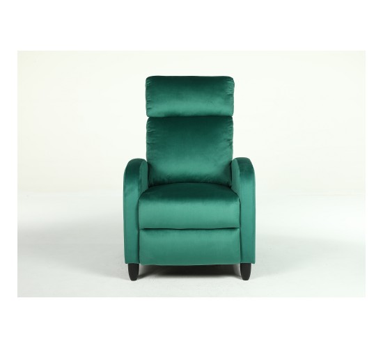 Πολυθρόνα Ανακλινόμενη ArteLibre ATRIA Πράσινο Βελούδο 67.5x90x104cm