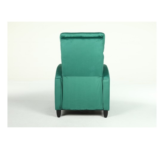 Πολυθρόνα Ανακλινόμενη ArteLibre ATRIA Πράσινο Βελούδο 67.5x90x104cm