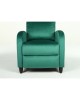 Πολυθρόνα Ανακλινόμενη ArteLibre ATRIA Πράσινο Βελούδο 67.5x90x104cm