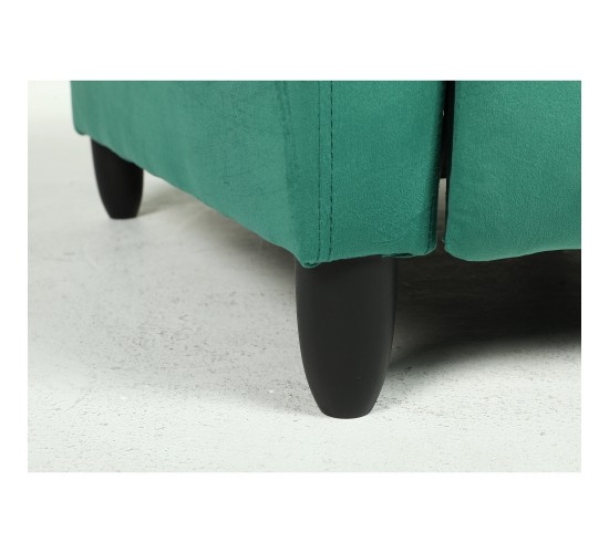 Πολυθρόνα Ανακλινόμενη ArteLibre ATRIA Πράσινο Βελούδο 67.5x90x104cm