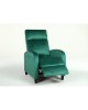Πολυθρόνα Ανακλινόμενη ArteLibre ATRIA Πράσινο Βελούδο 67.5x90x104cm