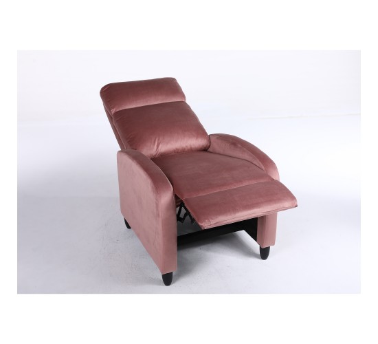 Πολυθρόνα Ανακλινόμενη ArteLibre ATRIA Σάπιο Μήλο Βελούδο 67.5x90x104cm