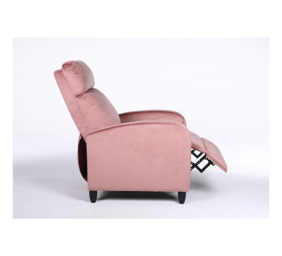Πολυθρόνα Ανακλινόμενη ArteLibre ATRIA Σάπιο Μήλο Βελούδο 67.5x90x104cm