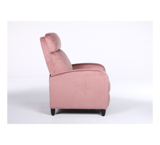 Πολυθρόνα Ανακλινόμενη ArteLibre ATRIA Σάπιο Μήλο Βελούδο 67.5x90x104cm