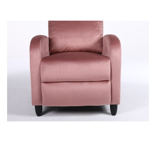 Πολυθρόνα Ανακλινόμενη ArteLibre ATRIA Σάπιο Μήλο Βελούδο 67.5x90x104cm