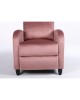 Πολυθρόνα Ανακλινόμενη ArteLibre ATRIA Σάπιο Μήλο Βελούδο 67.5x90x104cm