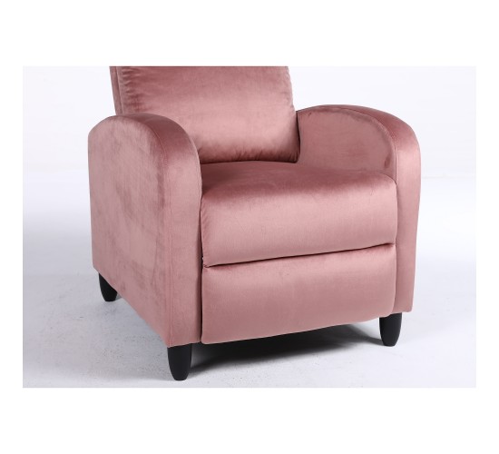 Πολυθρόνα Ανακλινόμενη ArteLibre ATRIA Σάπιο Μήλο Βελούδο 67.5x90x104cm