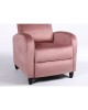 Πολυθρόνα Ανακλινόμενη ArteLibre ATRIA Σάπιο Μήλο Βελούδο 67.5x90x104cm