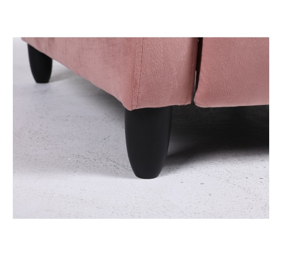 Πολυθρόνα Ανακλινόμενη ArteLibre ATRIA Σάπιο Μήλο Βελούδο 67.5x90x104cm