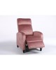 Πολυθρόνα Ανακλινόμενη ArteLibre ATRIA Σάπιο Μήλο Βελούδο 67.5x90x104cm