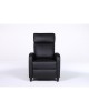 Πολυθρόνα Ανακλινόμενη ArteLibre ATRIA Μαύρο PU 67.5x90x104cm