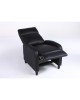 Πολυθρόνα Ανακλινόμενη ArteLibre ATRIA Μαύρο PU 67.5x90x104cm