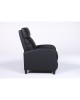 Πολυθρόνα Ανακλινόμενη ArteLibre ATRIA Μαύρο PU 67.5x90x104cm